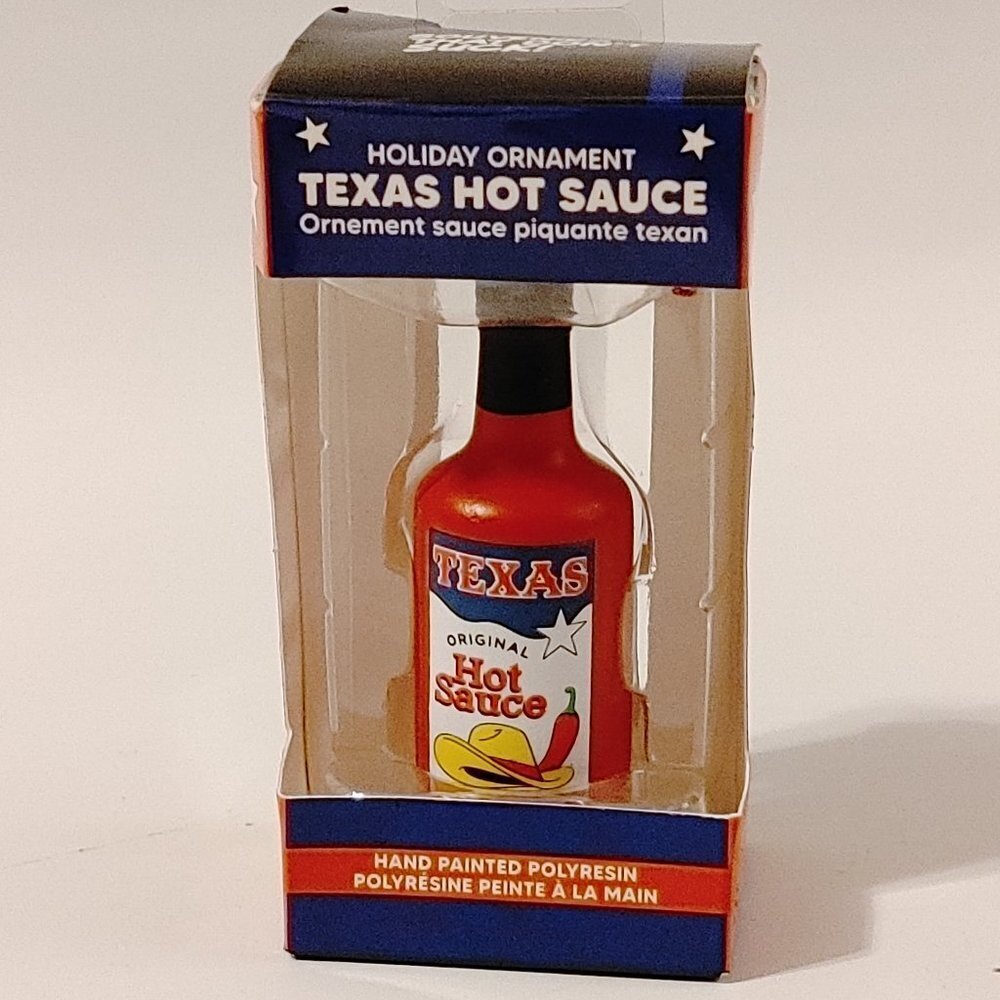 FUN TABASCO Texas Hot Sauce Holiday Ornament Main and Local Christmas Ornament